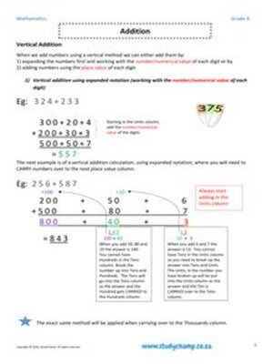 cover image of Grade 4 Maths Worksheet: Addition